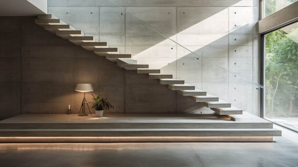 Jak obliczyć potrzebną ilość betonu na schody dwubiegowe