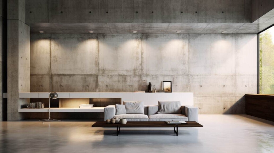 Surowa ściana: jak stworzyć wnętrze z betonu architektonicznego w domu